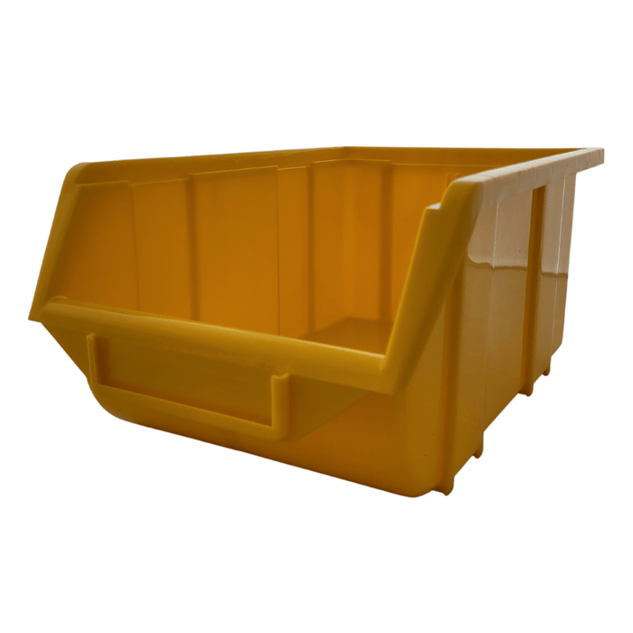 Yellow Stackable Plastic Storage Parts Bins (5 sizes), FB0, Filstorage