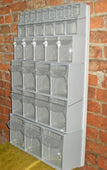Complete Van Storage Tilt Bin Kit (41 compartments), Tilt Bin Van Kit 41 compartments, Filstorage