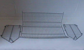 Set of 4 Large Wire Storage Stacking Display Baskets & 8 Dividers, 900mm White Basket Stack Kit, Filstorage
