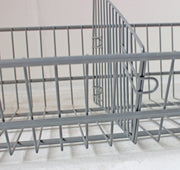 Wire Basket for Shop Shelving, White Basket 1000mm wide, Filstorage
