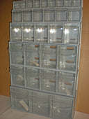Complete Van Storage Tilt Bin Kit (41 compartments), Tilt Bin Van Kit 41 compartments, Filstorage