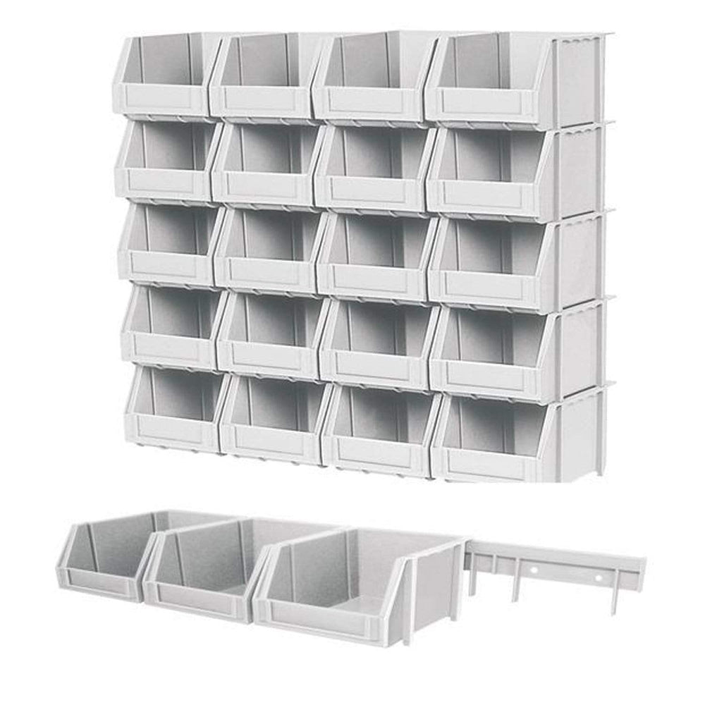 Wall Storage Kit 20 Parts Bins & Rails (PRB205), FB PRB205, Filstorage