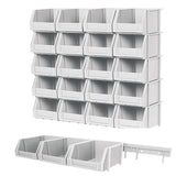 Wall Storage Kit 20 Parts Bins & Rails (PRB205), FB PRB205, Filstorage