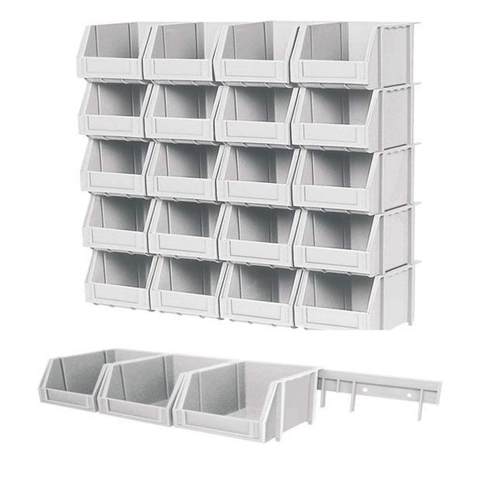 Wall Storage Kit 20 Parts Bins & Rails (PRB205), FB PRB205, Filstorage