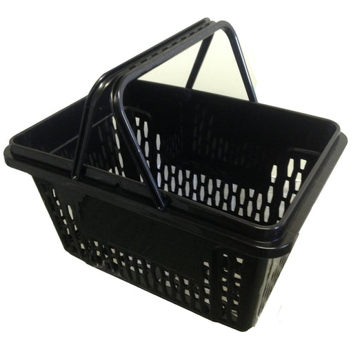 X-Large Black Plastic Shopping Basket (28L), Default Title, Filstorage