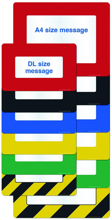 Self Adhesive Floor/Wall Warehouse Sign Frame (A4 Size), FFA4 - Blue/Pk 10, Filstorage
