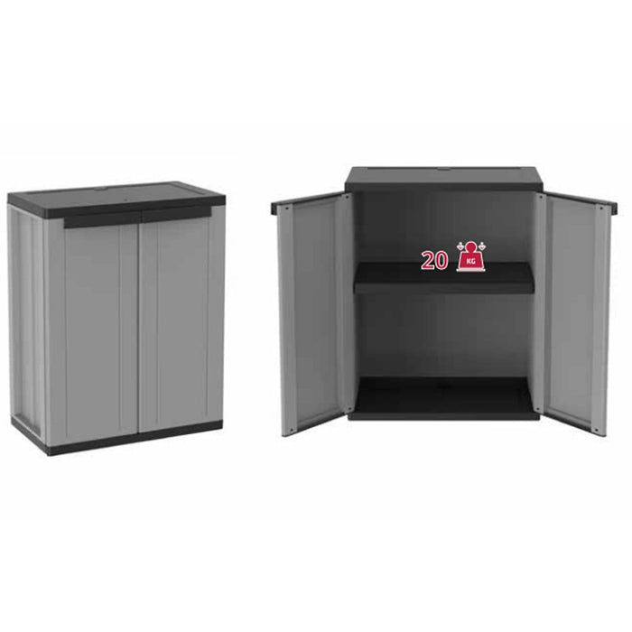 Recycled Plastic Garden / Garage Cupboard TDJL68 850mm H, TDJL68, Filstorage