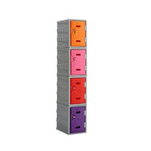 LK1 Plastic Locker 450mm H, 450mm High / Blue / Key Operated Lock, Filstorage