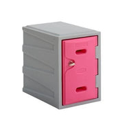 Offer: Set of 4 LK1 Plastic Lockers 450mm H, 450mm High / Blue / Key Operated Lock, Filstorage