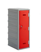 LK3 Plastic Locker 900mm H, 900mm High / Blue / Key Operated Lock, Filstorage