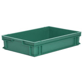 10 x Euro Stacking Containers (600x400x120mm) M200A, Green, Filstorage