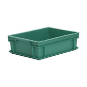 10 x Euro Stacking Containers (400x300x120mm) M203A, Green, Filstorage